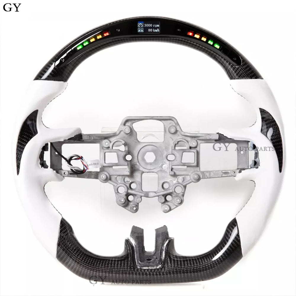 Customized LED shift light racing carbon fiber automobile steering